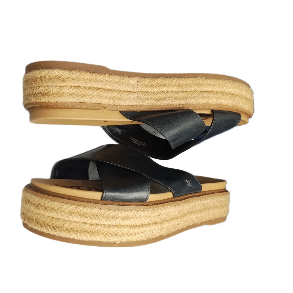 Sam Edelman Korina Espadrille Sandals Womens Size 9 Multi Open Toe Slip On EUC